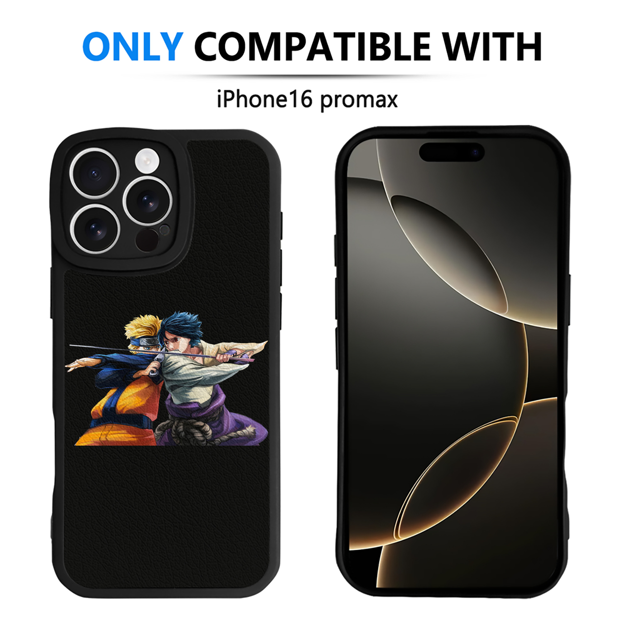 （画像用） NARUTO -ナルト- うずまき ナルト Uzumaki Naruto 【iPhone 16シリーズ対応】シリコンスマホケース（レザー調） 材質：シリコン